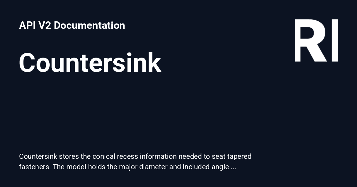 Countersink - API V2 Documentation