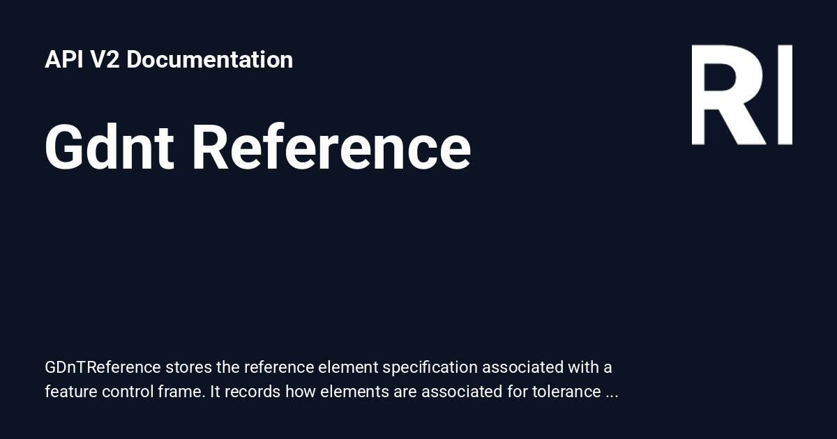 GDnTReference - API V2 Documentation