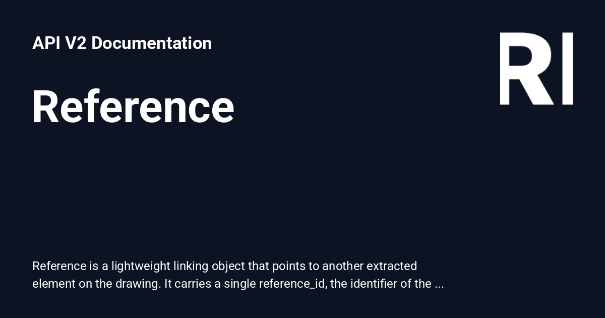 Reference - API V2 Documentation
