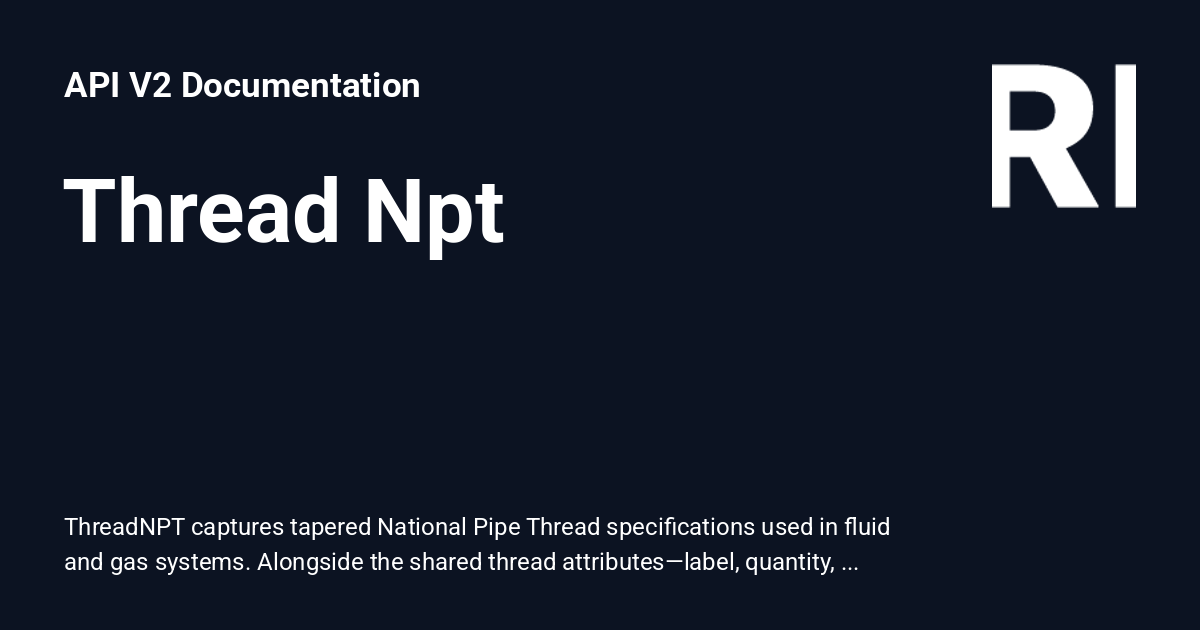 ThreadNPT - API V2 Documentation
