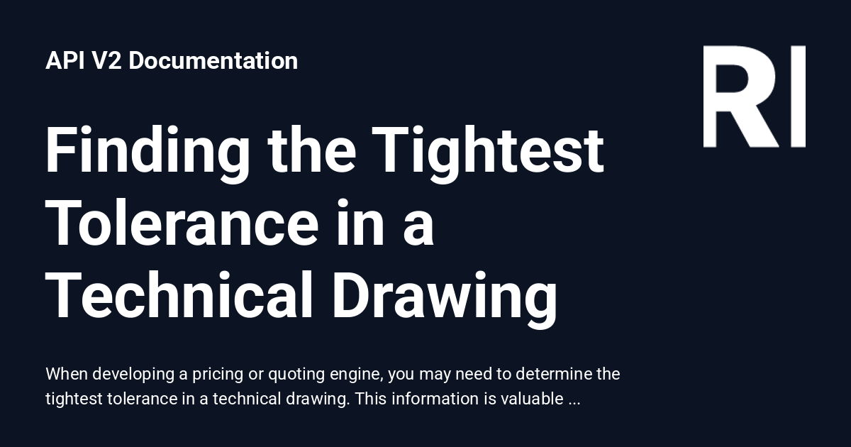 Tightest Tolerance - API V2 Documentation
